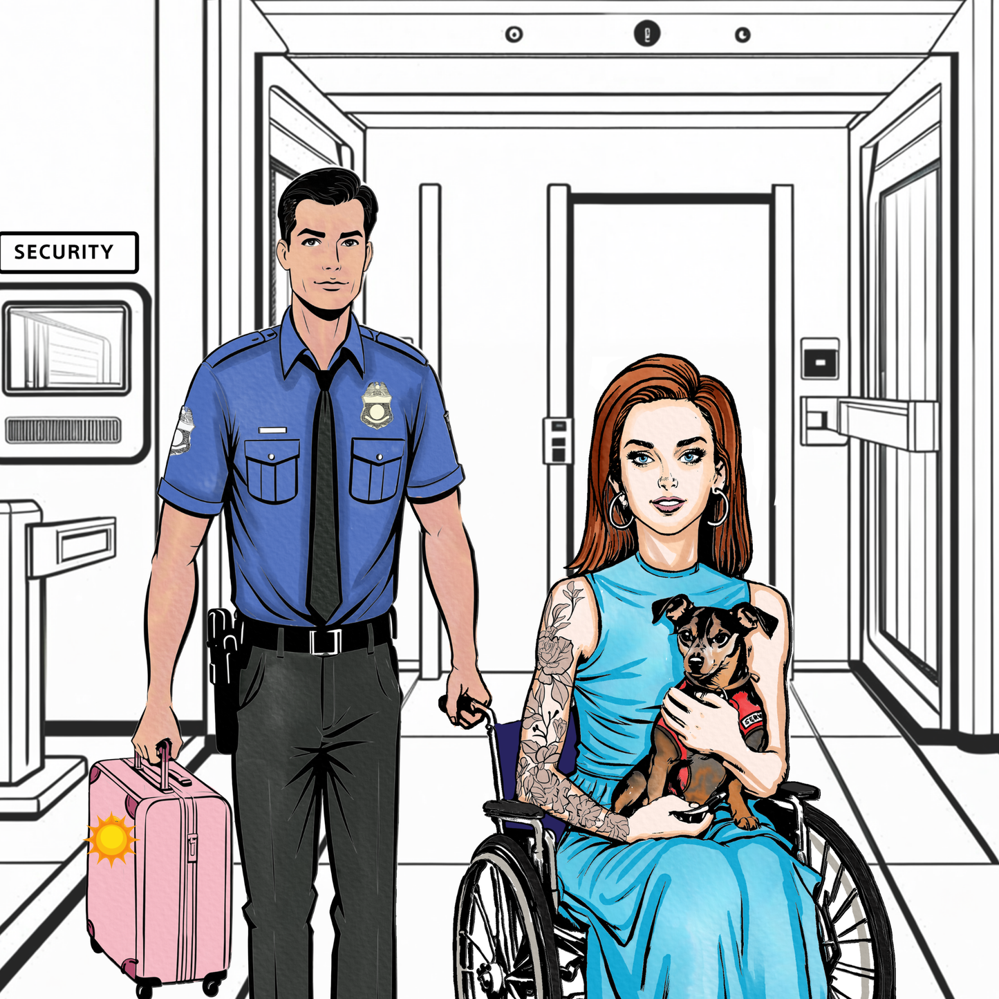 Children's Coloring Book: Tales of a Service Animal