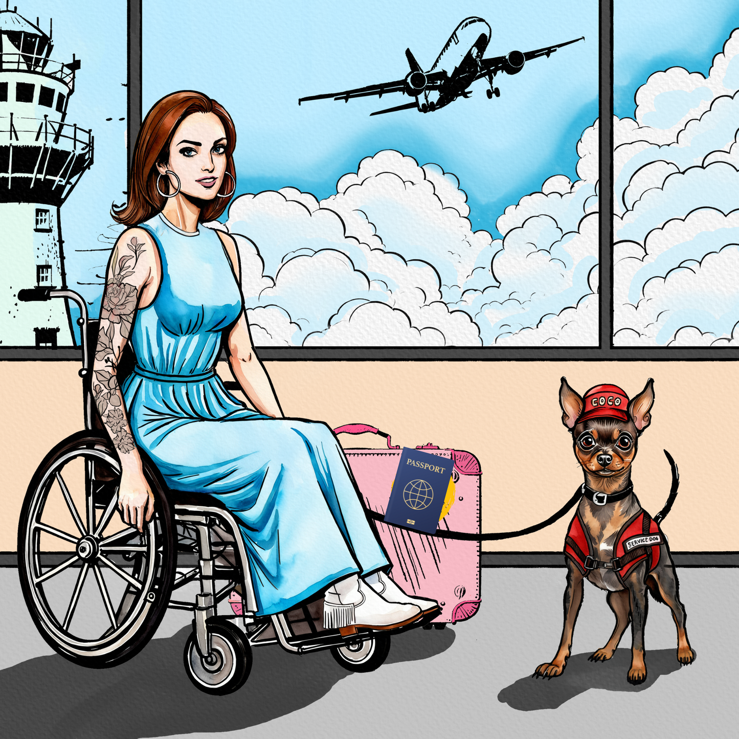 Children's Coloring Book: Tales of a Service Animal