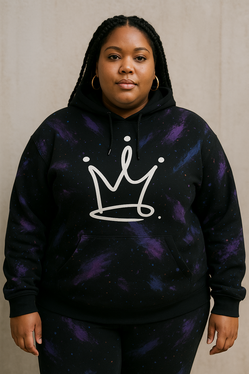 Dark Comfy Abstract Hoodie