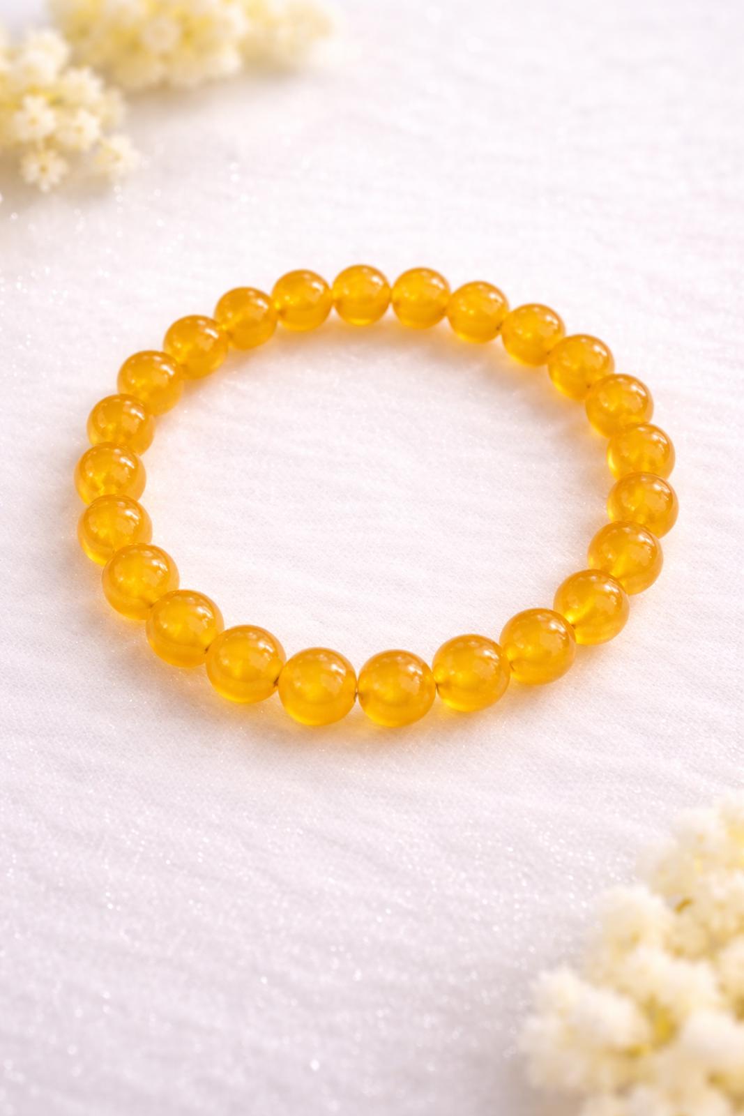 Healing Beaded Bracelet – Orange