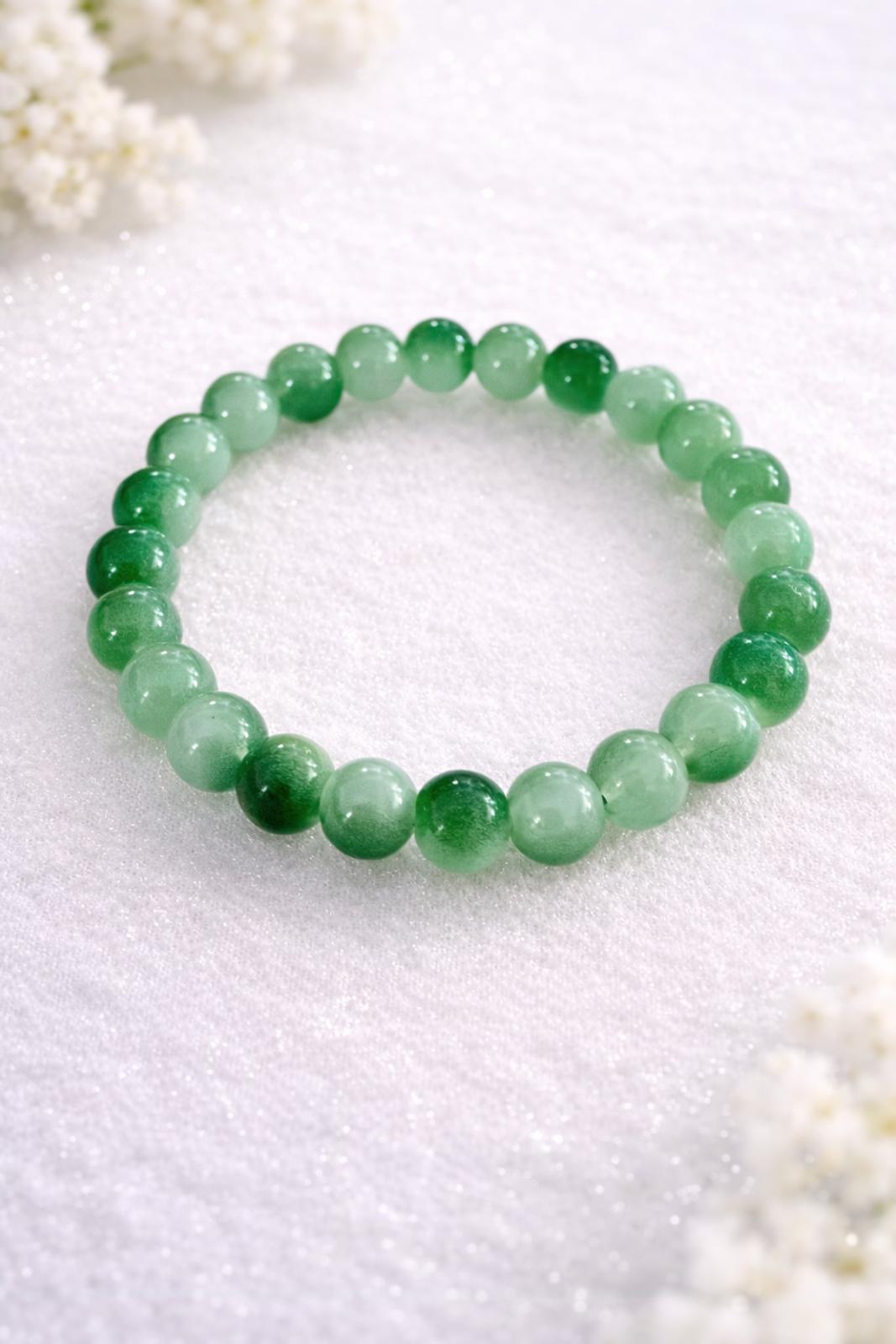 Healing Beaded Bracelet – Garden Green