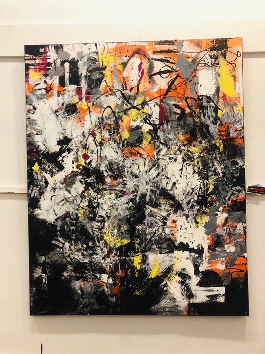 Faith Over Fear – Abstract Painting | Handmade Art