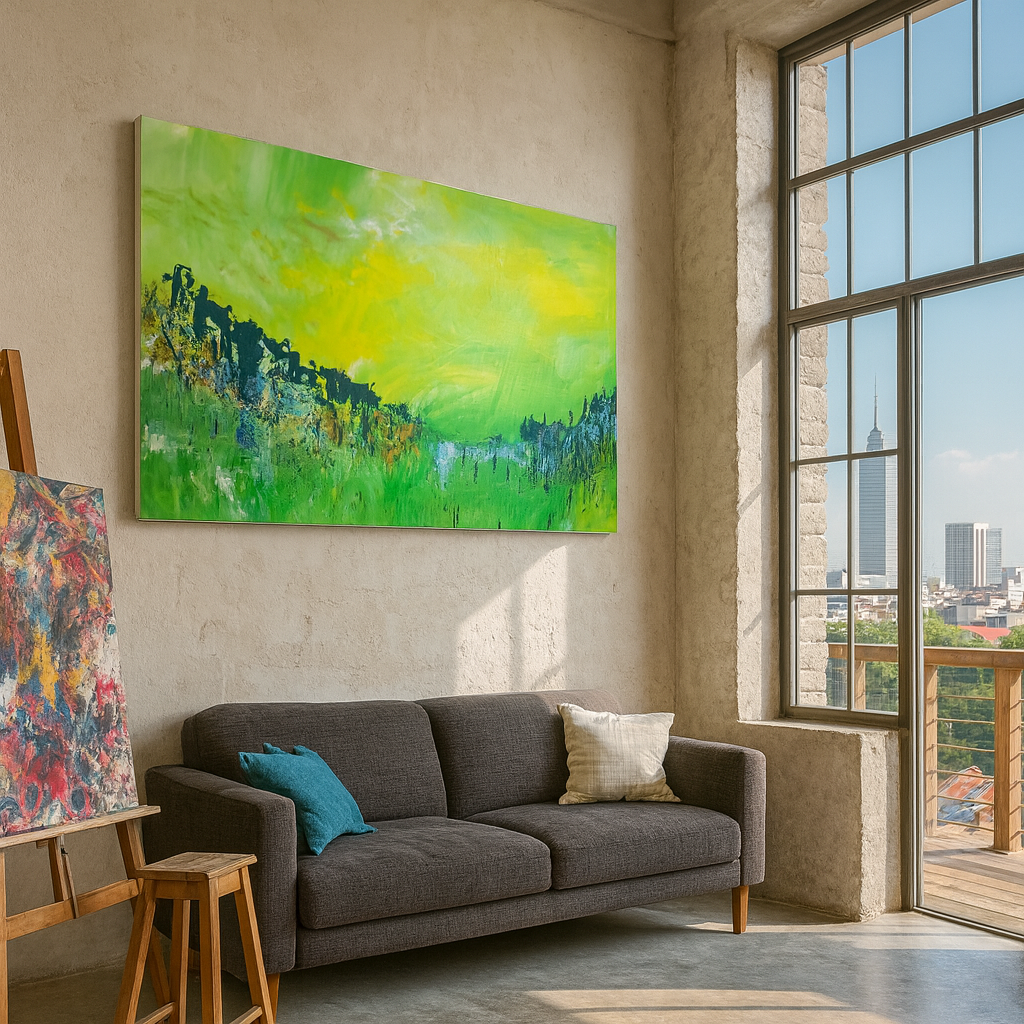 Moving Mountains – Abstract Painting | Handmade Art