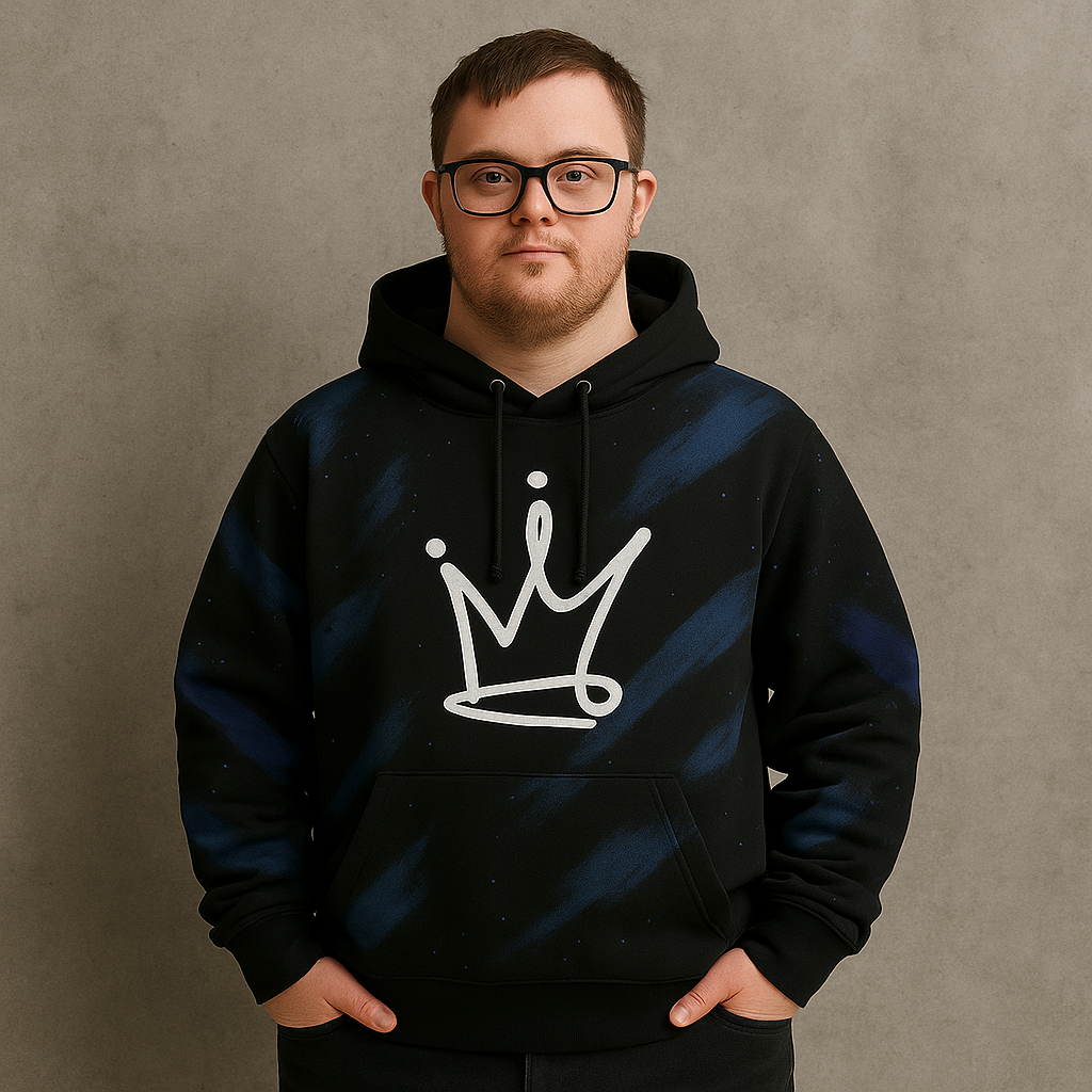 Dark Comfy Abstract Hoodie