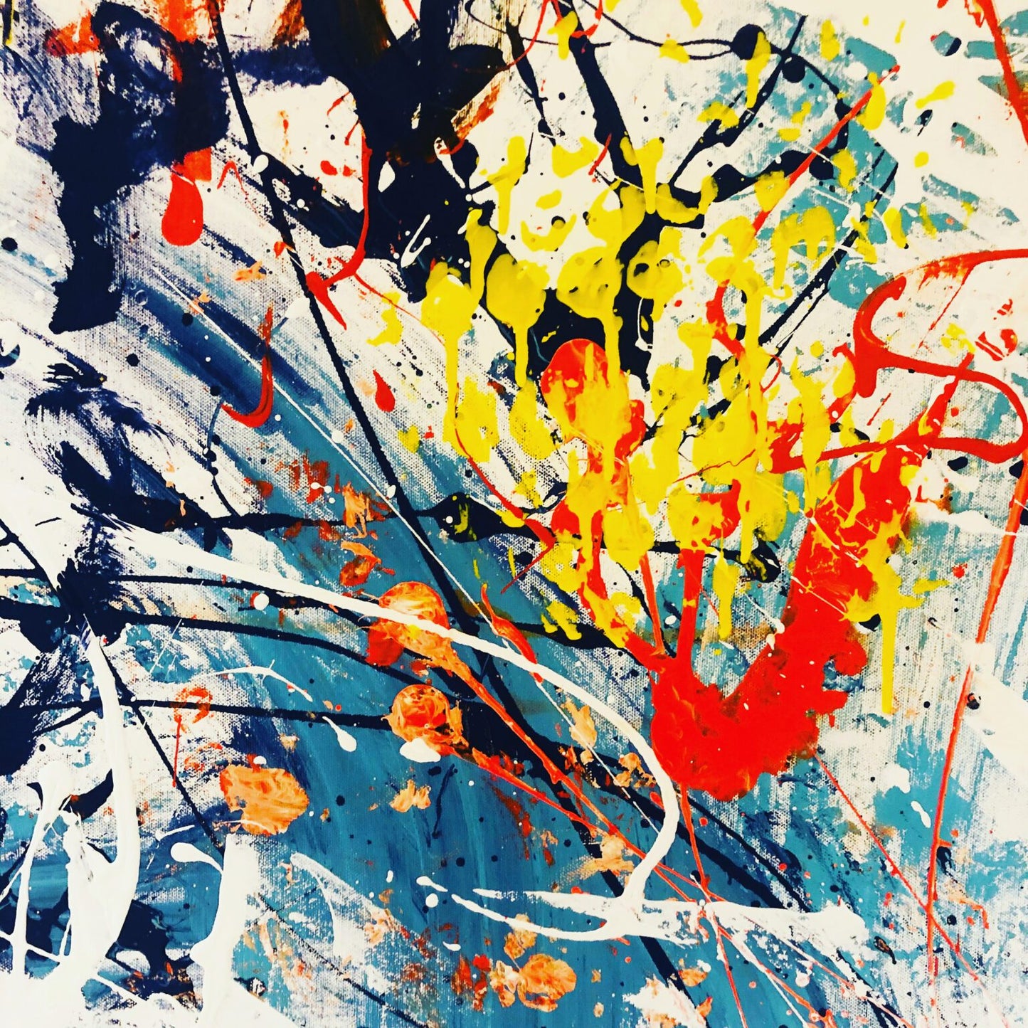Calm Holds Power – Abstract Painting | Handmade Art