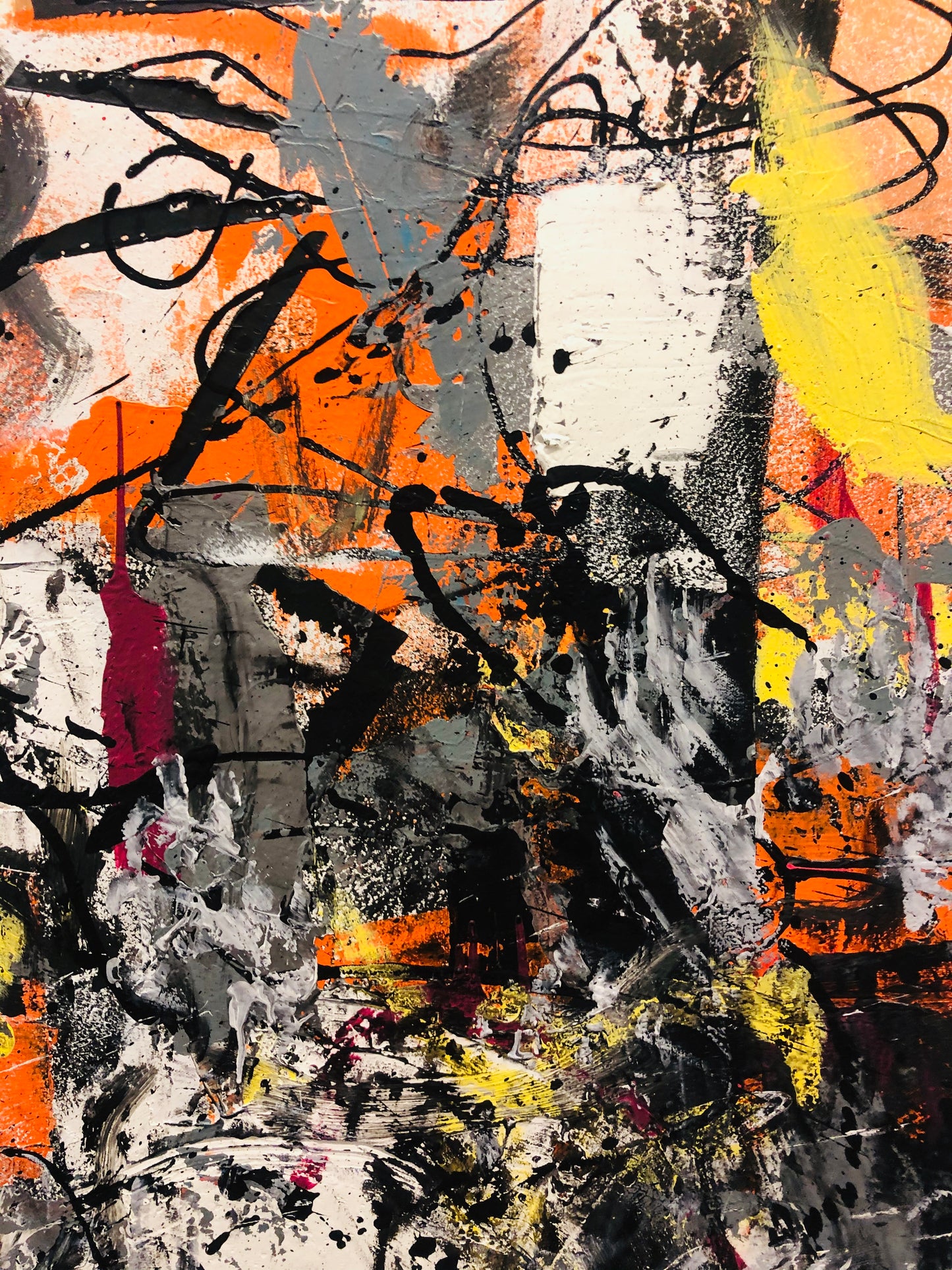 Faith Over Fear – Abstract Painting | Handmade Art