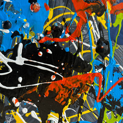 Collision of Color - Digital Background