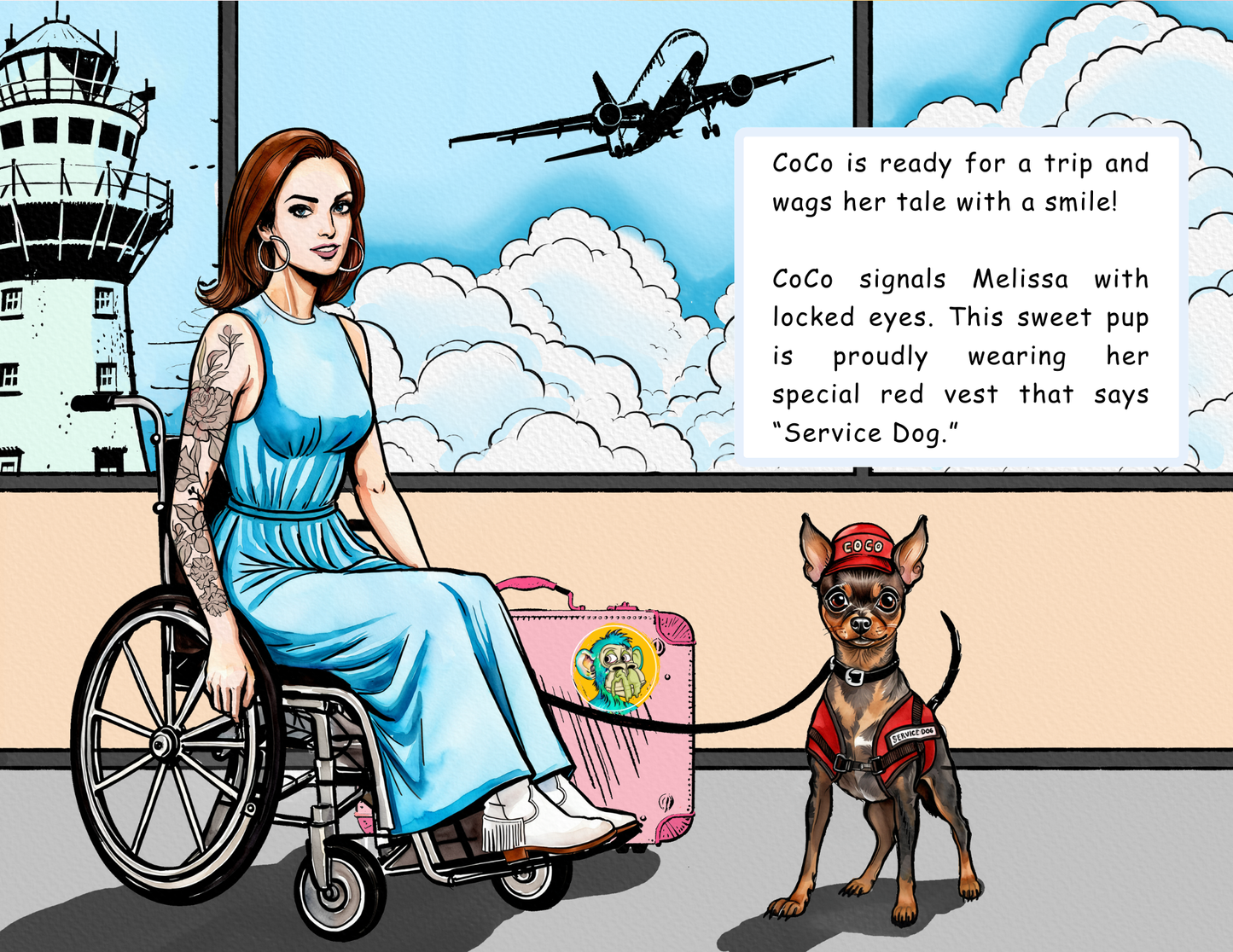 Children's Coloring Book: Tales of a Service Animal