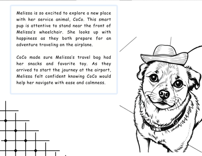 Children's Coloring Book: Tales of a Service Animal