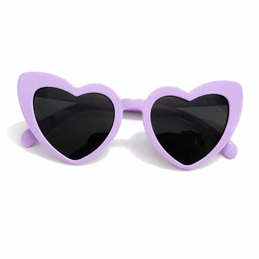 Heart Shapes Glasses - Purple