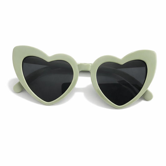 Heart Shapes Glasses - Green