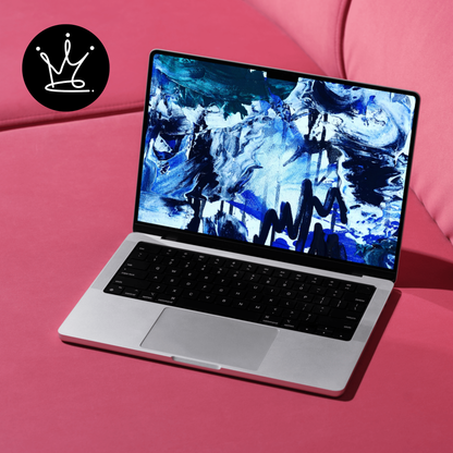 Midnight Waves- Digital Background