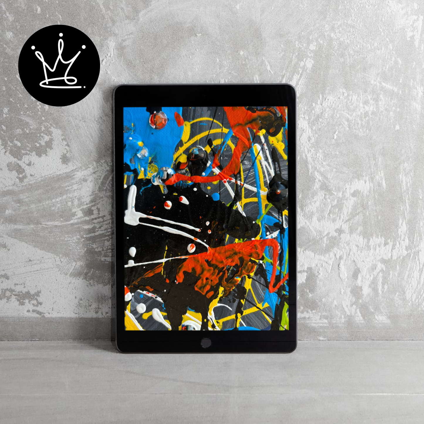 Collision of Color - Digital Background