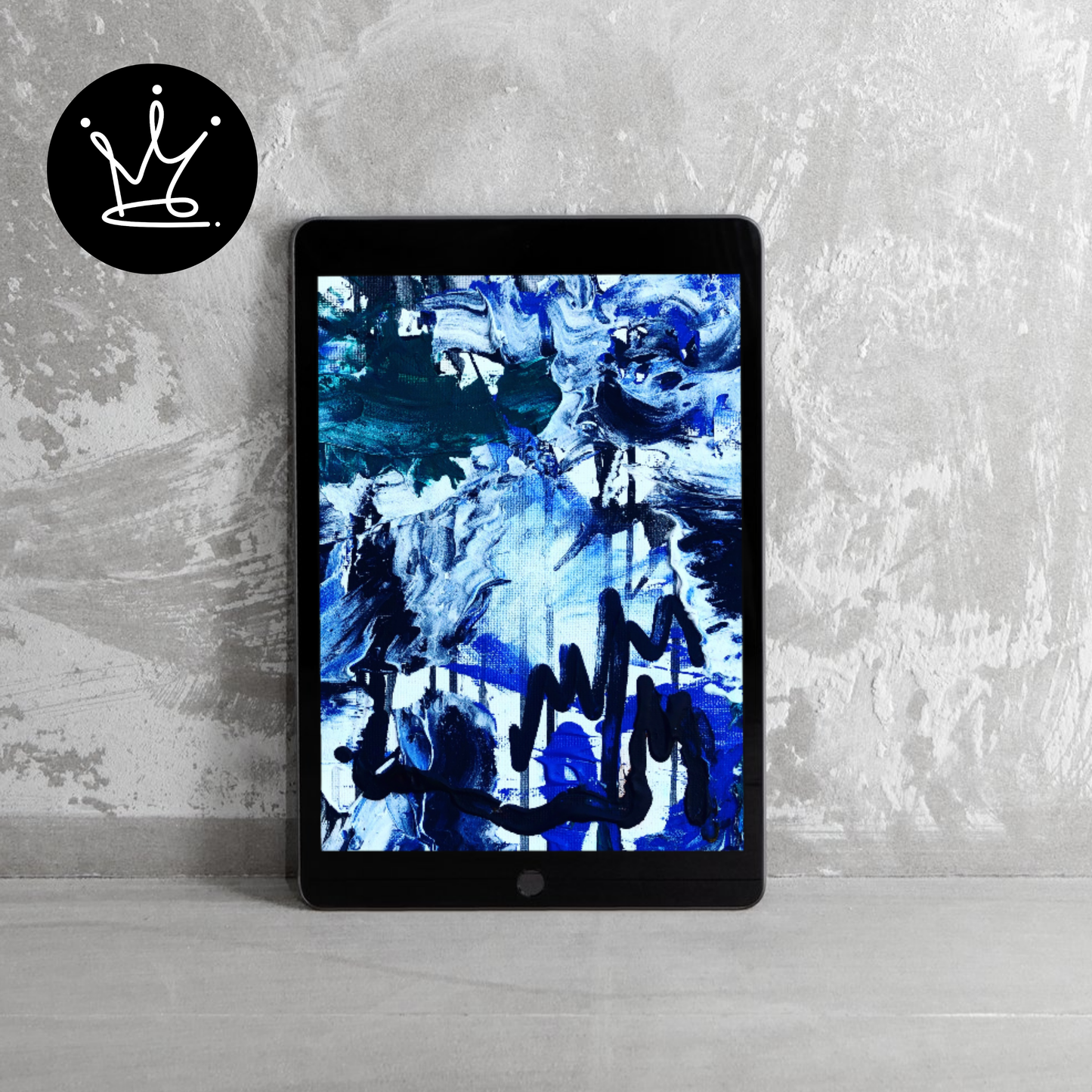 Midnight Waves- Digital Background