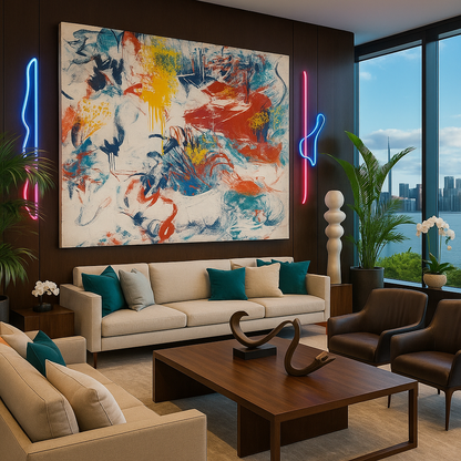 Calm Holds Power – Abstract Painting | Handmade Art