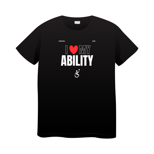 I Love My Ability Tshirt Black