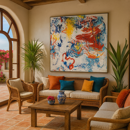 Calm Holds Power – Abstract Painting | Handmade Art