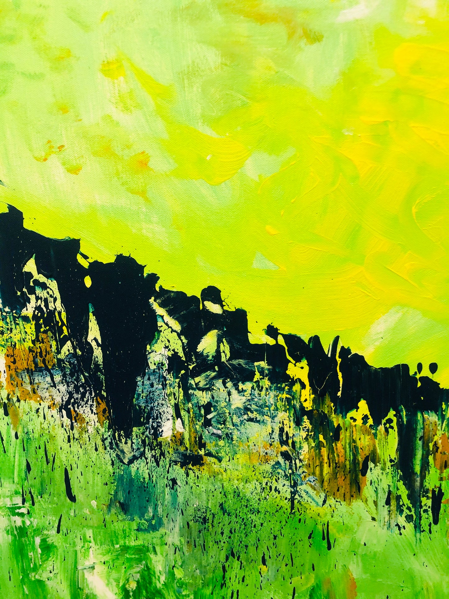 Moving Mountains – Abstract Painting | Handmade Art
