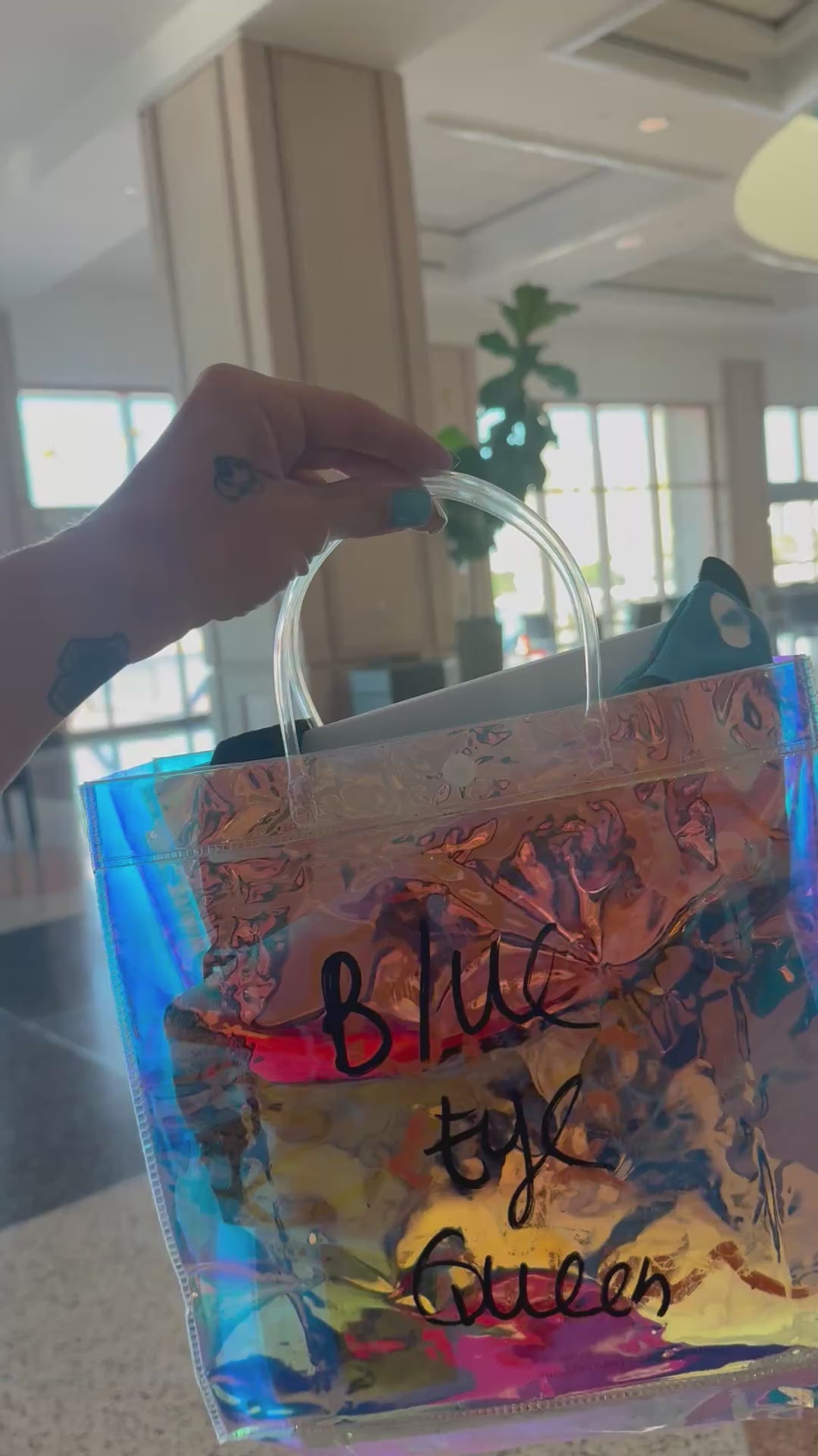 holographic gift bag