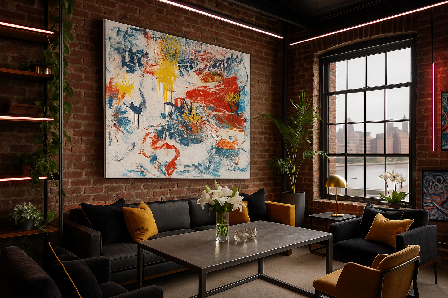 Calm Holds Power – Abstract Painting | Handmade Art